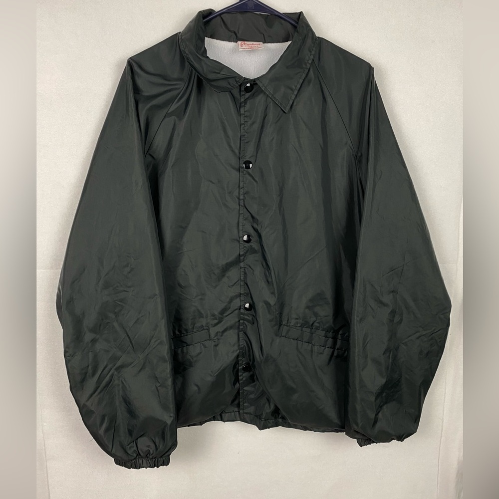 Vintage Cardinal Windbreaker Men’s XL Solid Black Made In USA